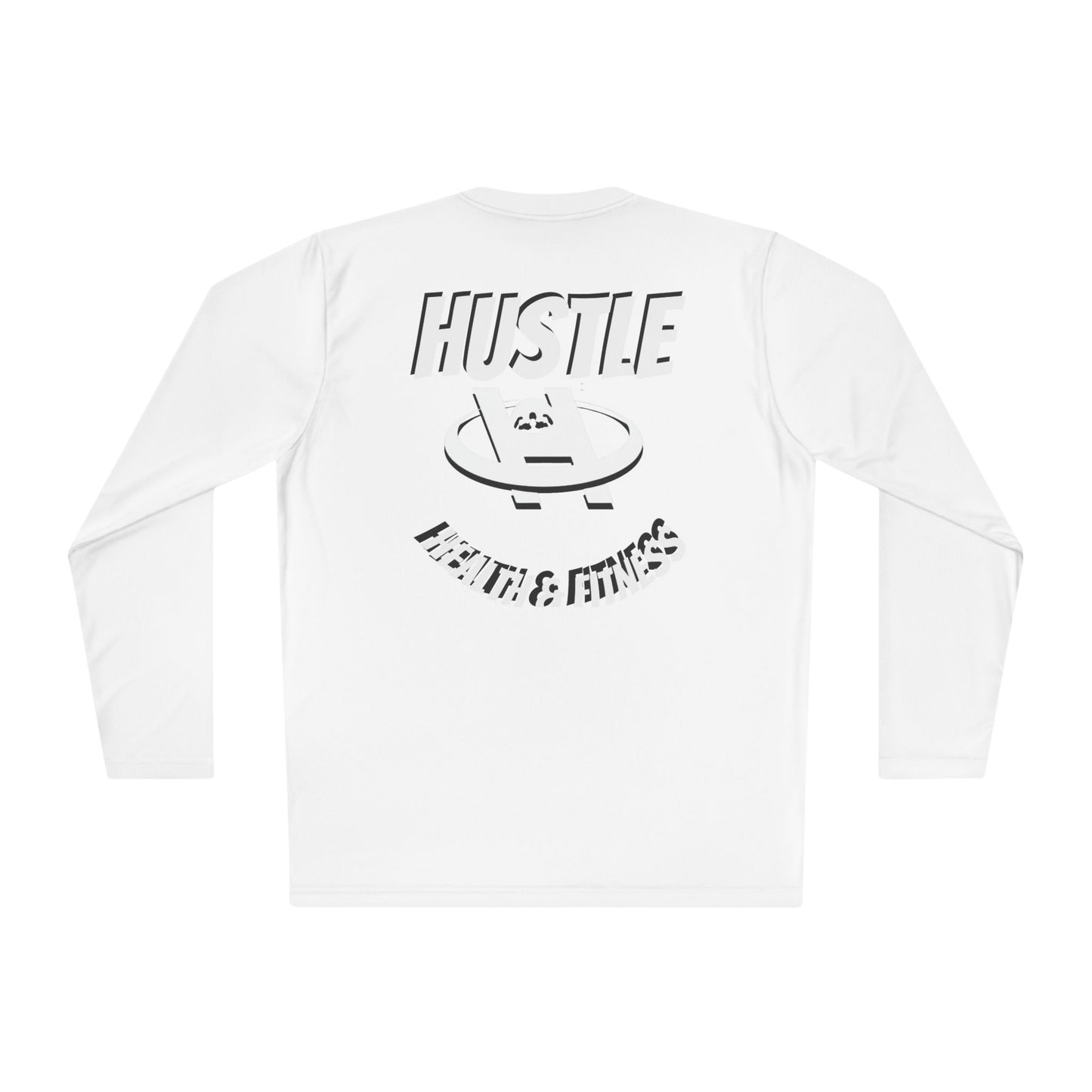 Unisex Hustle Health & Fitness Long Sleeve Tee - Fitness, Workout, Gym, Motivation, Sportswear