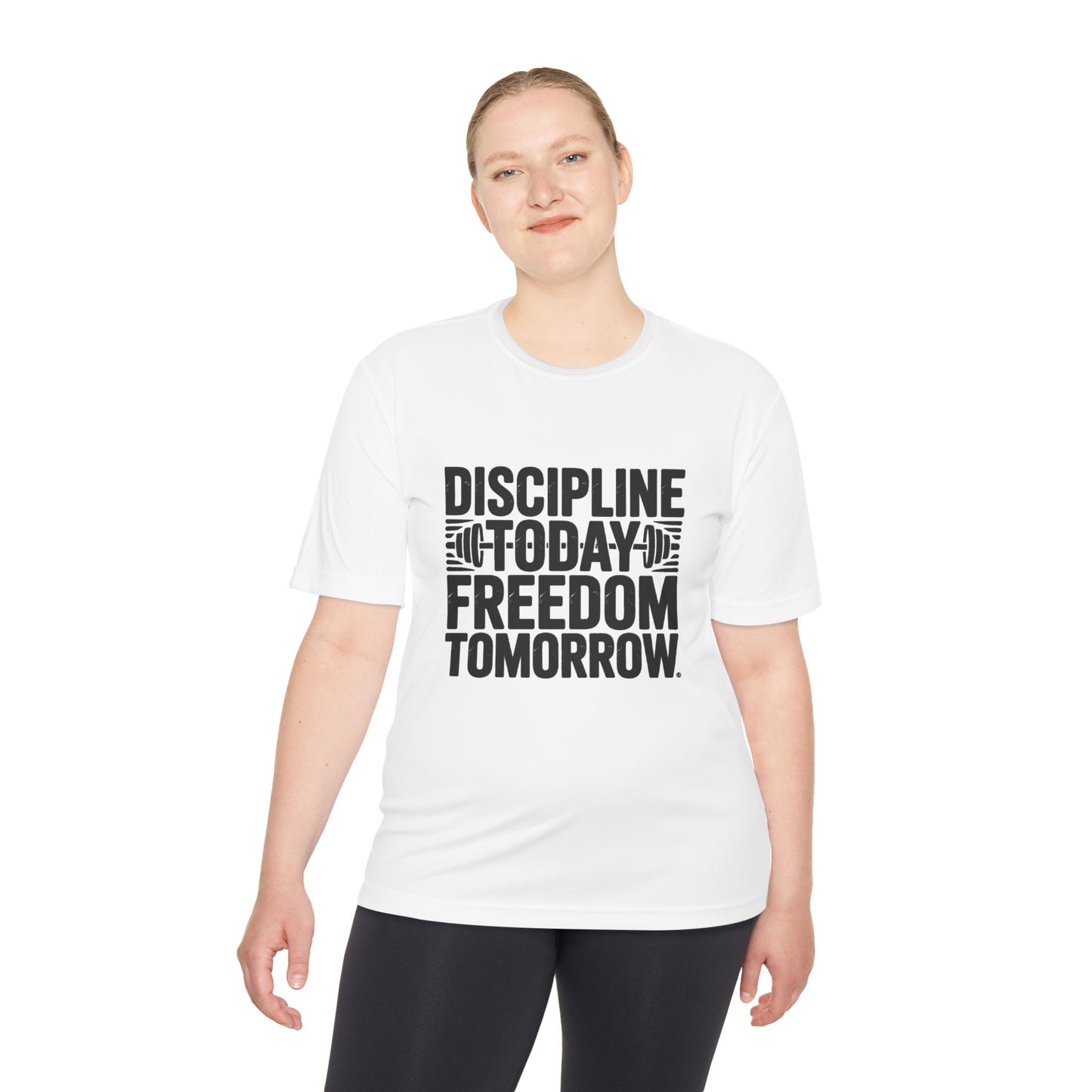 Unisex Fitness Motivation Tee , Discipline Today Freedom Tomorrow | Gym Shirt, Workout Gear, Inspirational Tee, Activewear Gift, Sports Apparel