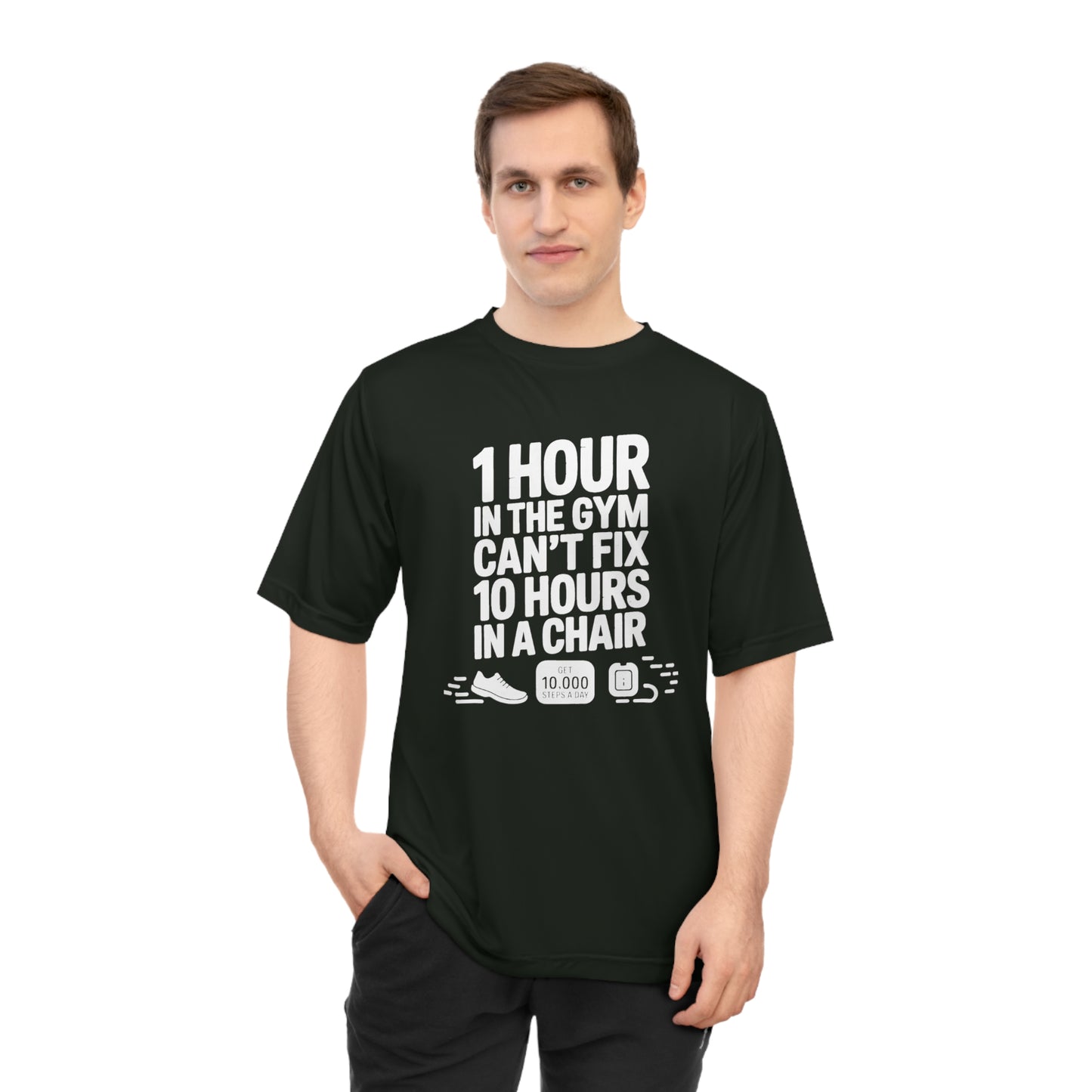 10,000 Steps Unisex Gym Motivation T-shirt - Fitness Gear, Workout Apparel, Exercise Tee, Casual Wear, Gift for Fitness Lovers - HustleHealthShop