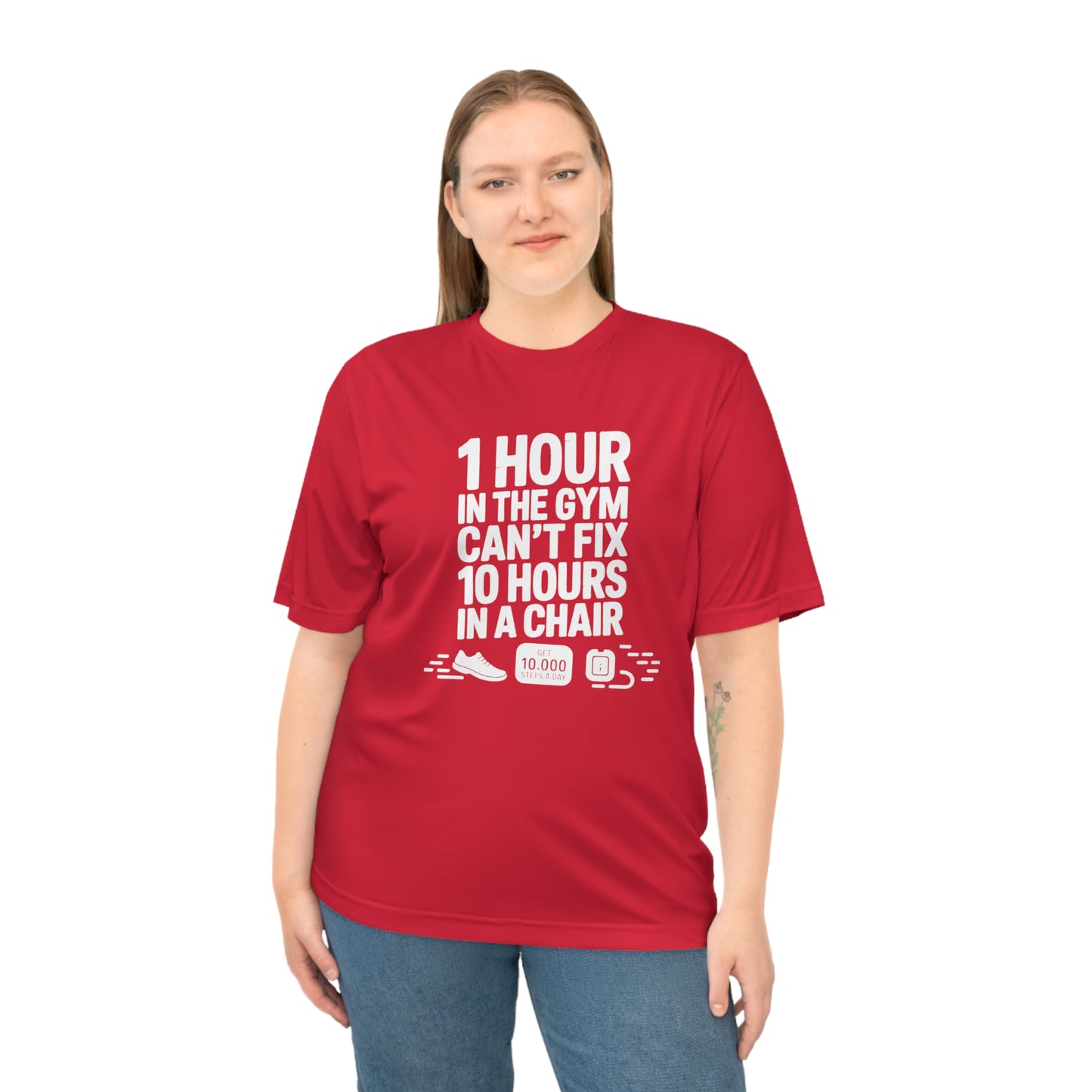 10,000 Steps Unisex Gym Motivation T-shirt - Fitness Gear, Workout Apparel, Exercise Tee, Casual Wear, Gift for Fitness Lovers - HustleHealthShop