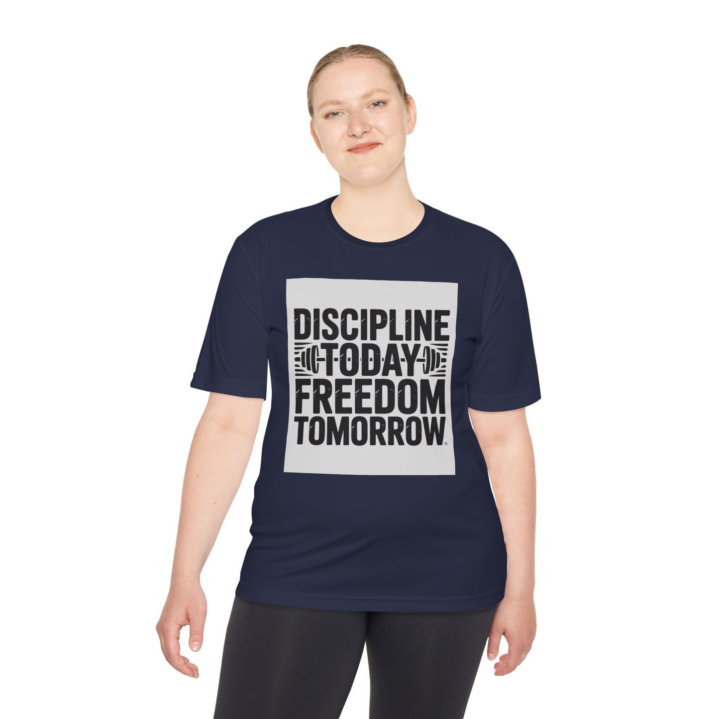 Discipline Today Freedom Tomorrow Motivational Workout Tee for Fitness Enthusiasts, Gym Wear, Inspiration Tee, Workout Top, Fitness Gift, Active Lifestyle Shirt