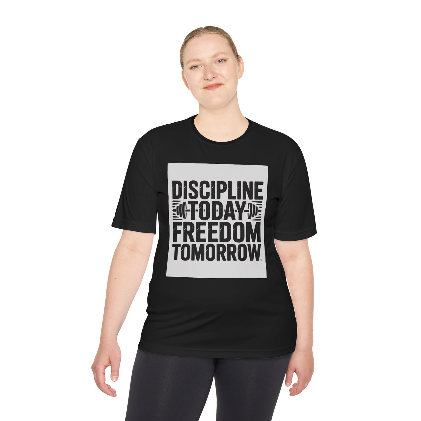 Discipline Today Freedom Tomorrow Motivational Workout Tee for Fitness Enthusiasts, Gym Wear, Inspiration Tee, Workout Top, Fitness Gift, Active Lifestyle Shirt