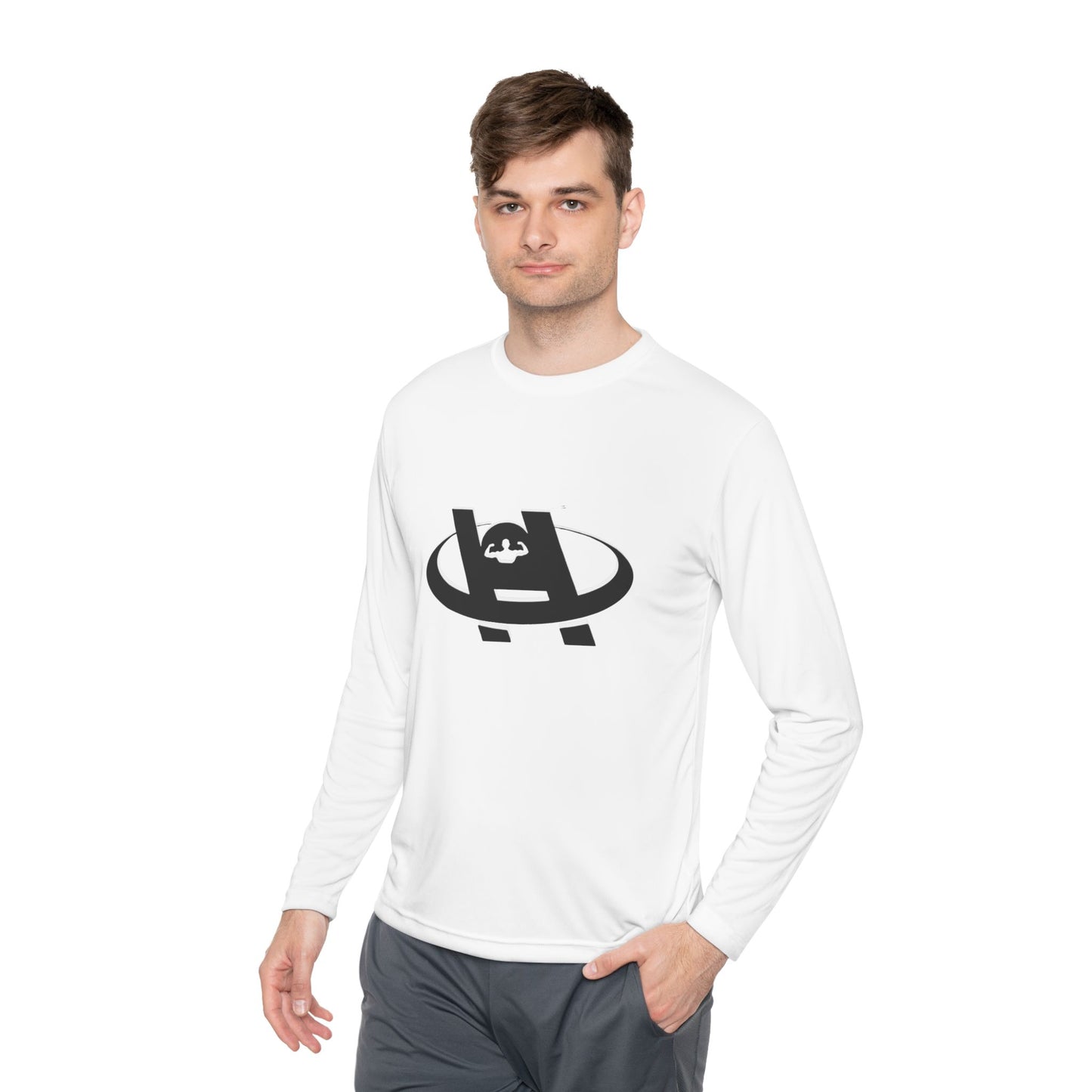 Unisex Hustle Health & Fitness Long Sleeve Tee - Fitness, Workout, Gym, Motivation, Sportswear