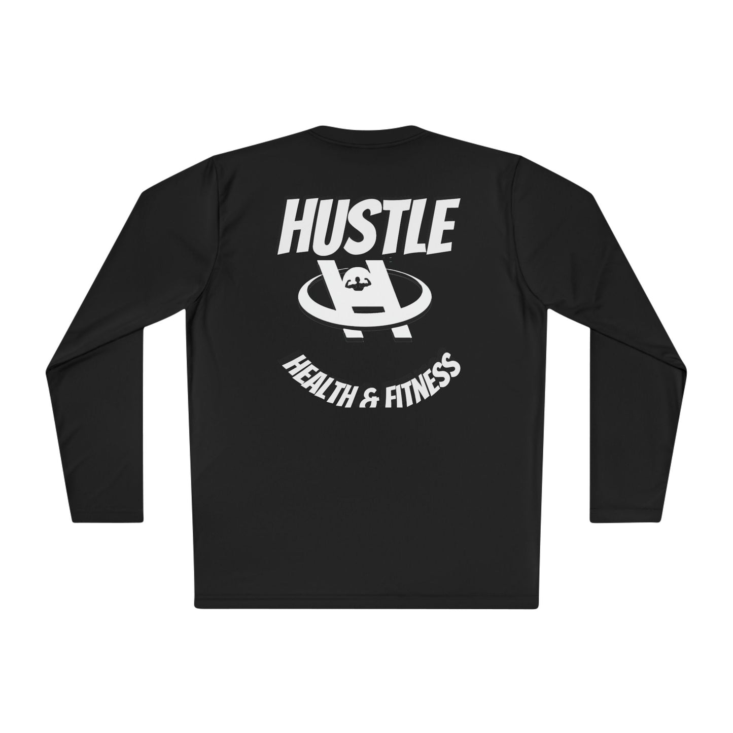 Unisex Hustle Health & Fitness Long Sleeve Tee - Fitness, Workout, Gym, Motivation, Sportswear