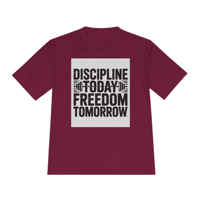 Discipline Today Freedom Tomorrow Motivational Workout Tee for Fitness Enthusiasts, Gym Wear, Inspiration Tee, Workout Top, Fitness Gift, Active Lifestyle Shirt