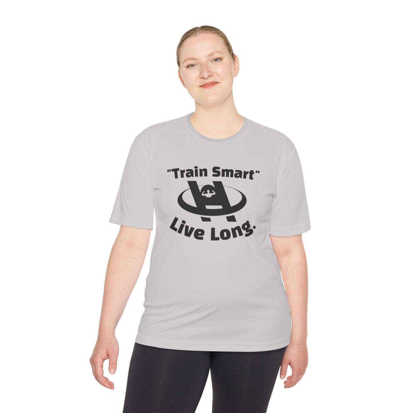 Unisex Fitness Tee - Train Smart Live Long, Workout Shirt, Gym Top, Motivational Apparel, Health and Fitness Wear