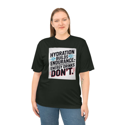 Hydration Tips  Unisex Performance T-shirt, Workout Tee, Fitness Apparel, Activewear, Sports Shirt, Gym Outfit