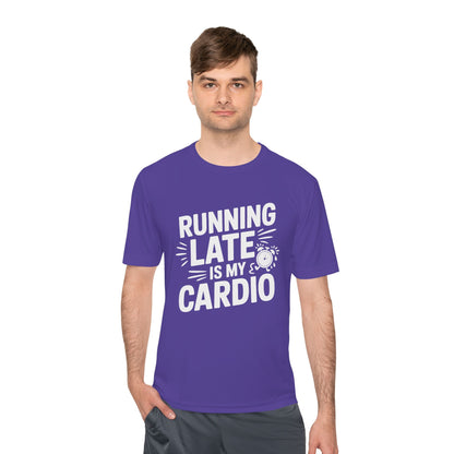 Moisture Wicking Running Late Tee - Fun Workout Shirt for Fitness Lovers, Gym Wear, Athlete Gift, Casual Sports Apparel, Perfect for [...]