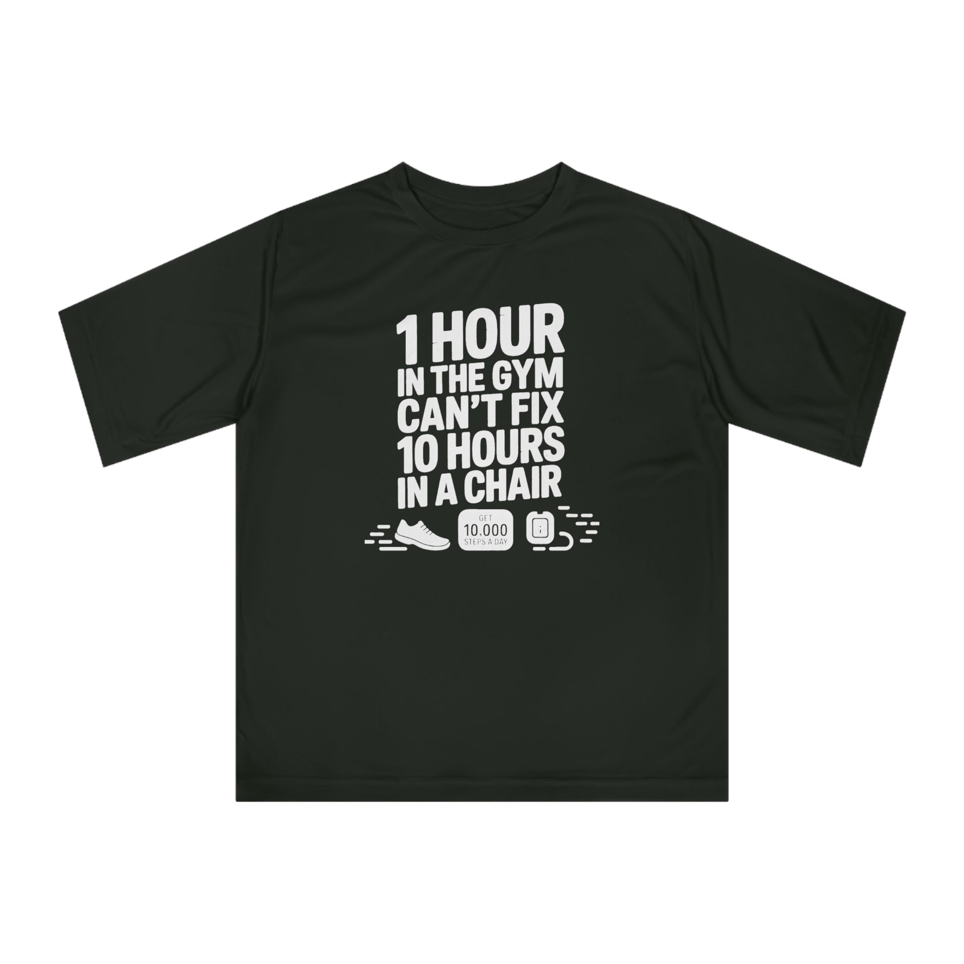 10,000 Steps Unisex Gym Motivation T-shirt - Fitness Gear, Workout Apparel, Exercise Tee, Casual Wear, Gift for Fitness Lovers - HustleHealthShop