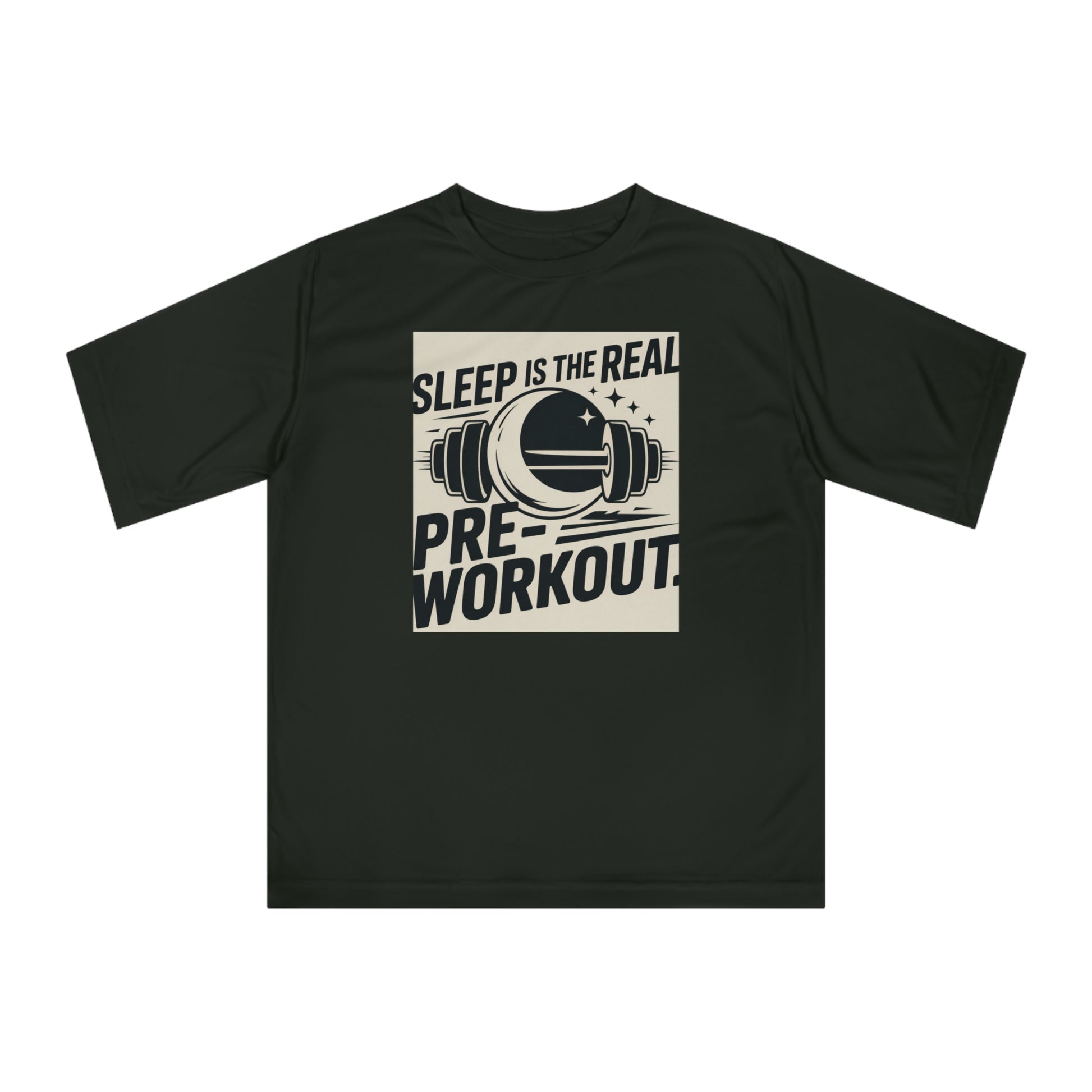 Sleep is The  Real Pre-Workout with Background Unisex Zone Performance T-shirt - HustleHealthShop