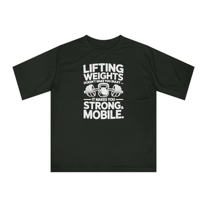 "LIFTING WEIGHTS "Unisex Performance Fitness T-shirt - Motivational Gym Wear, Workout Apparel, Gift for Gym Lovers, Lifting Tees, Active Lifestyle
