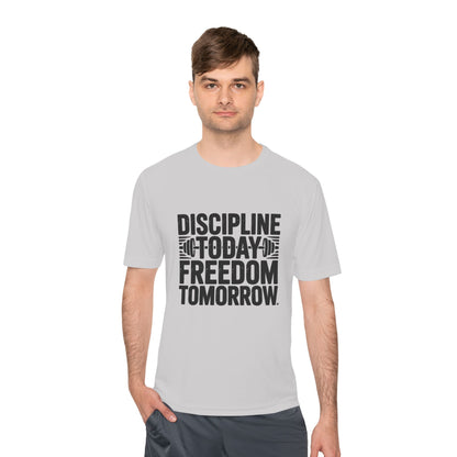 Unisex Fitness Motivation Tee , Discipline Today Freedom Tomorrow | Gym Shirt, Workout Gear, Inspirational Tee, Activewear Gift, Sports Apparel