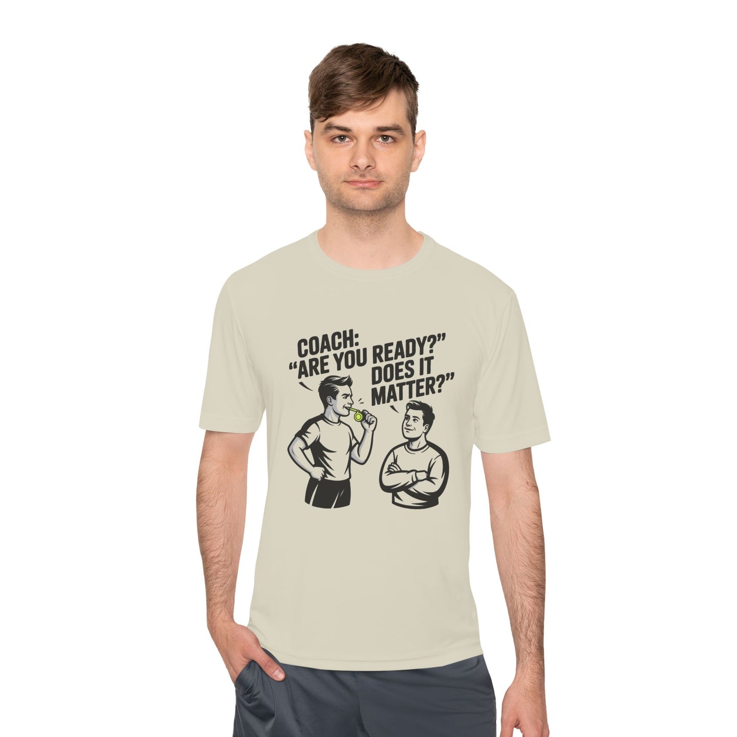 Unisex Moisture-Wicking Tee: Are You Ready Funny Quote, Workout Shirt, Fitness Gear, Sports Apparel, Exercise Tee, Gym Wear
