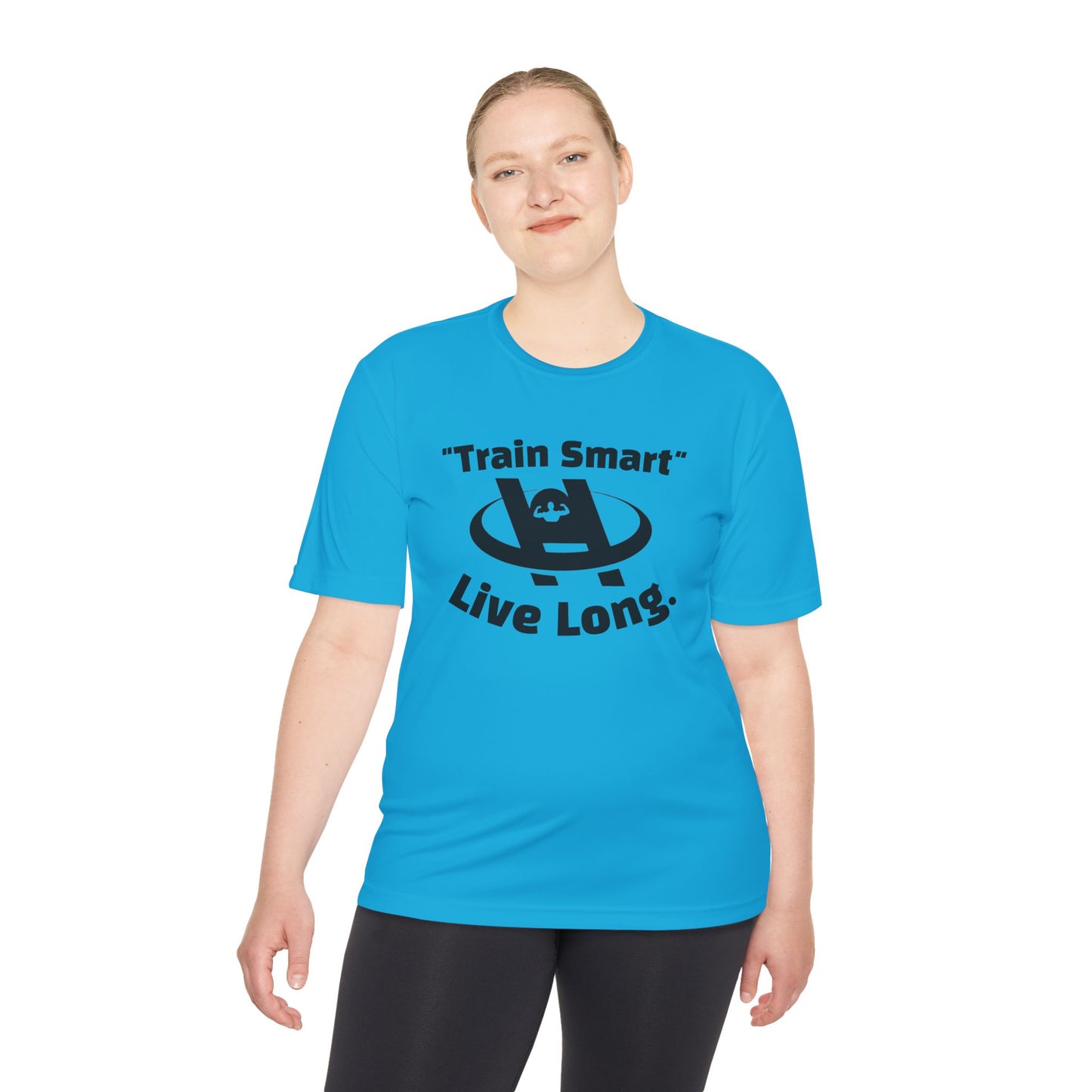 Unisex Fitness Tee - Train Smart Live Long, Workout Shirt, Gym Top, Motivational Apparel, Health and Fitness Wear