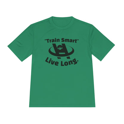 Unisex Fitness Tee - Train Smart Live Long, Workout Shirt, Gym Top, Motivational Apparel, Health and Fitness Wear