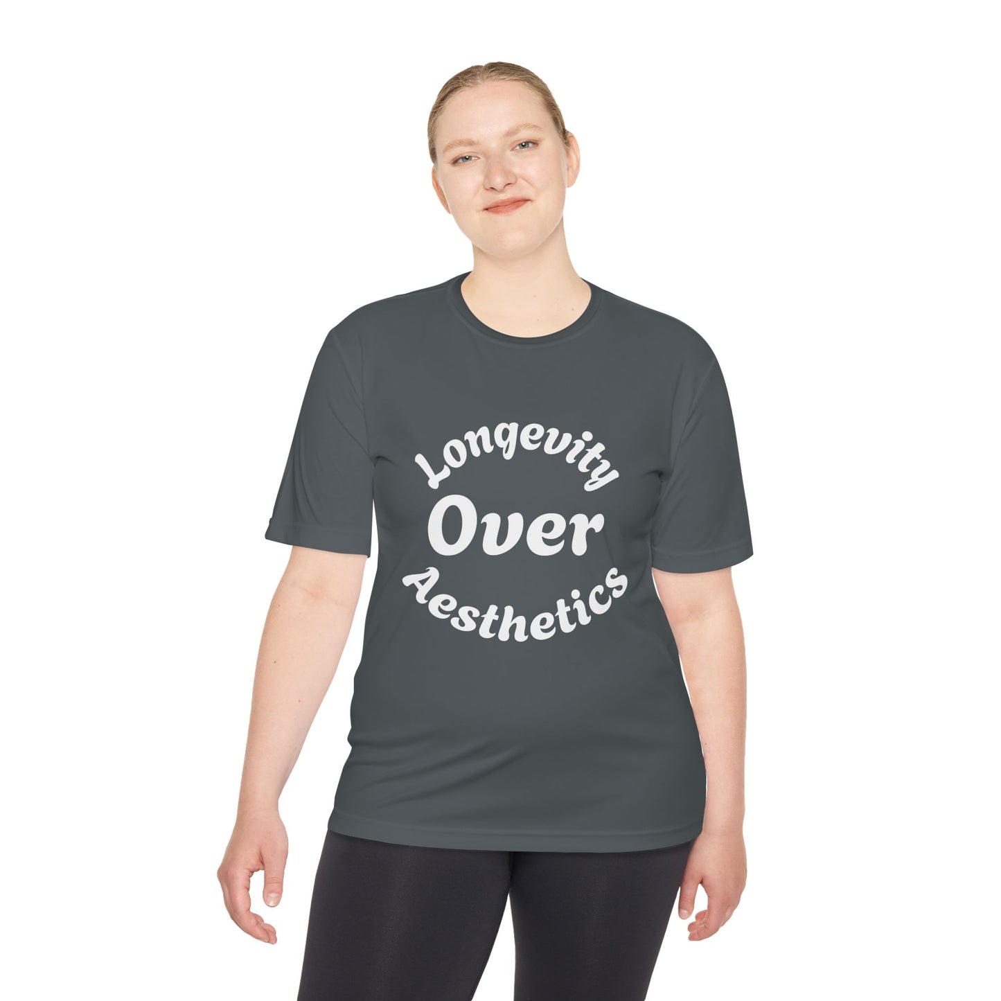 Unisex Moisture Wicking Tee: Longevity Over Aesthetics, Sports Shirt, Fitness Apparel, Workout Tee, Activewear, Casual Wear, Gift for [...]
