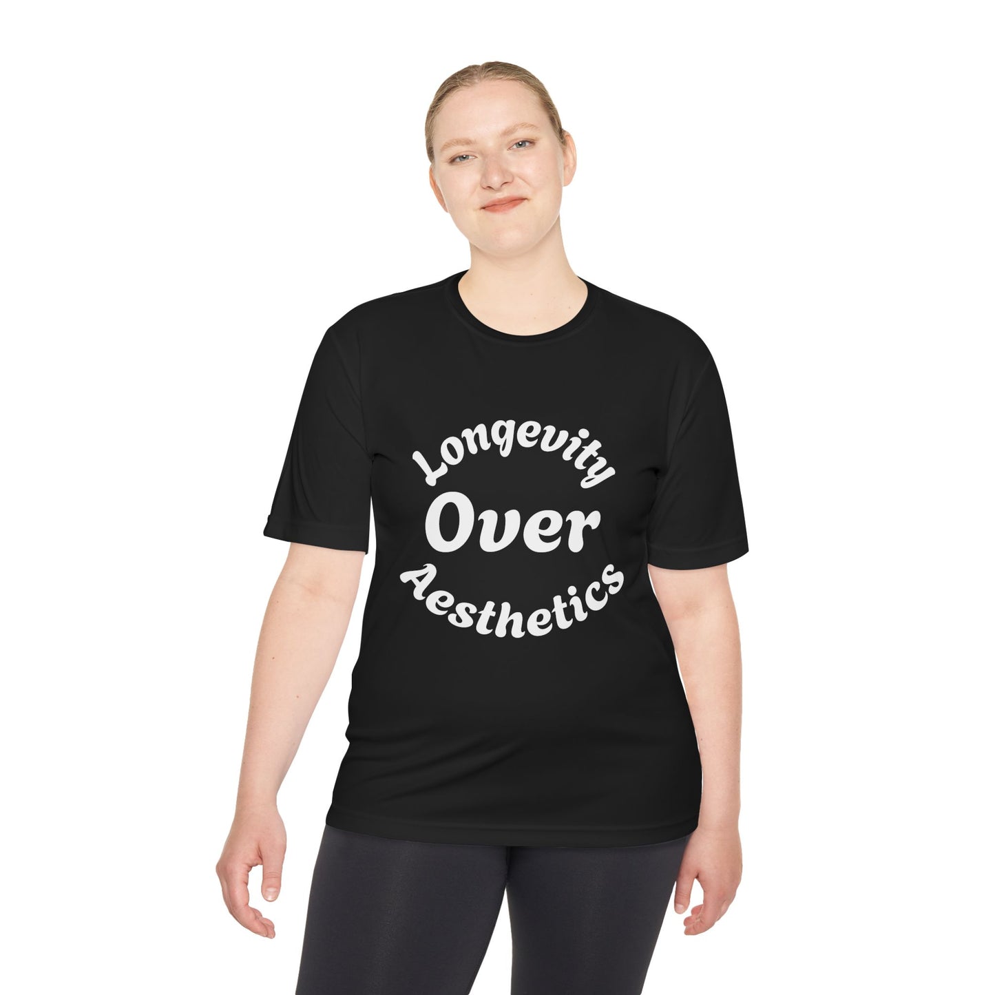 Unisex Moisture Wicking Tee: Longevity Over Aesthetics, Sports Shirt, Fitness Apparel, Workout Tee, Activewear, Casual Wear, Gift for [...]