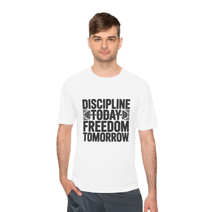Unisex Fitness Motivation Tee , Discipline Today Freedom Tomorrow | Gym Shirt, Workout Gear, Inspirational Tee, Activewear Gift, Sports Apparel
