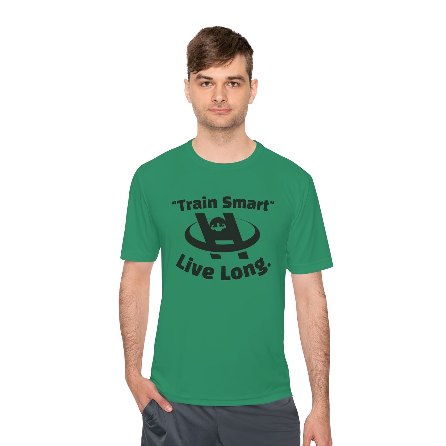 Unisex Fitness Tee - Train Smart Live Long, Workout Shirt, Gym Top, Motivational Apparel, Health and Fitness Wear