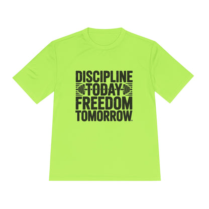 Unisex Fitness Motivation Tee , Discipline Today Freedom Tomorrow | Gym Shirt, Workout Gear, Inspirational Tee, Activewear Gift, Sports Apparel