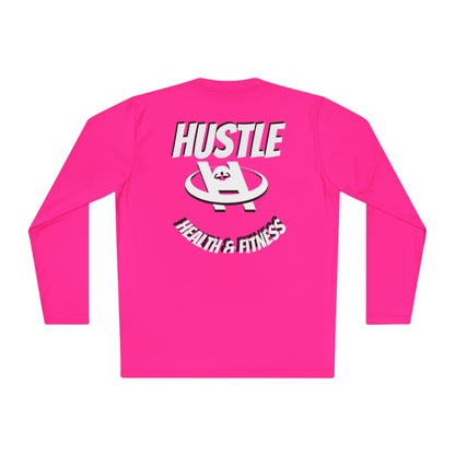 Unisex Hustle Health & Fitness Long Sleeve Tee - Fitness, Workout, Gym, Motivation, Sportswear
