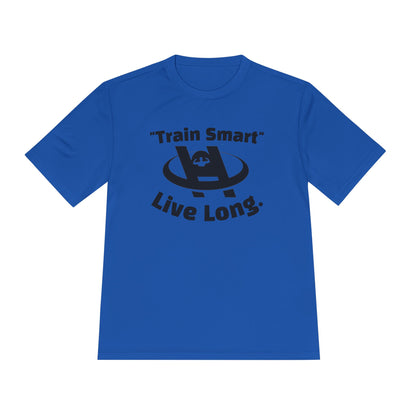 Unisex Fitness Tee - Train Smart Live Long, Workout Shirt, Gym Top, Motivational Apparel, Health and Fitness Wear