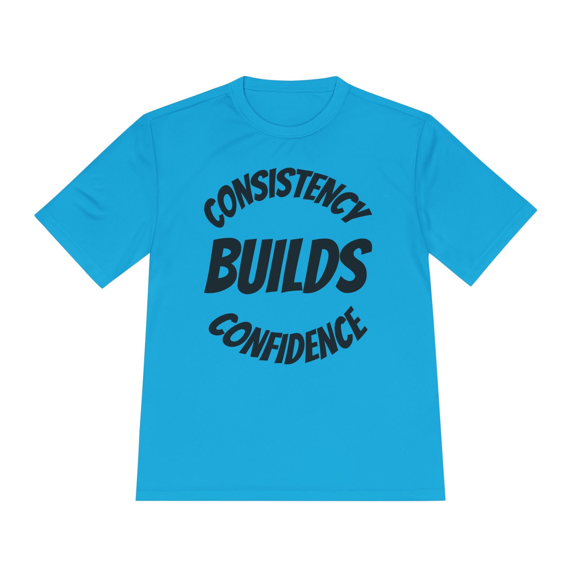 Motivational Fitness Tee - Consistency Builds Confidence, Workout Shirt, Sportswear, Activewear, Unisex Apparel - HustleHealthShop