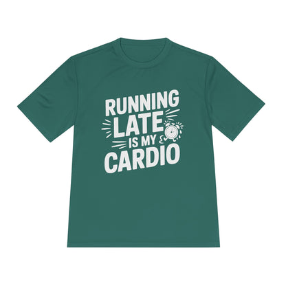 Moisture Wicking Running Late Tee - Fun Workout Shirt for Fitness Lovers, Gym Wear, Athlete Gift, Casual Sports Apparel, Perfect for [...]