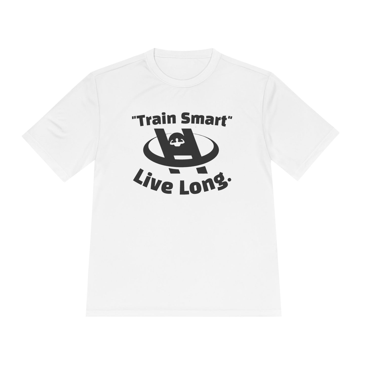 Unisex Fitness Tee - Train Smart Live Long, Workout Shirt, Gym Top, Motivational Apparel, Health and Fitness Wear