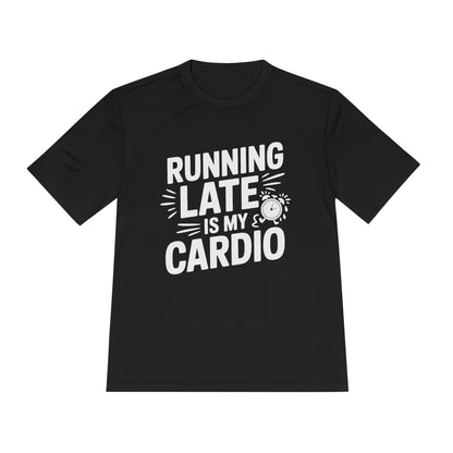 Moisture Wicking Running Late Tee - Fun Workout Shirt for Fitness Lovers, Gym Wear, Athlete Gift, Casual Sports Apparel, Perfect for [...]