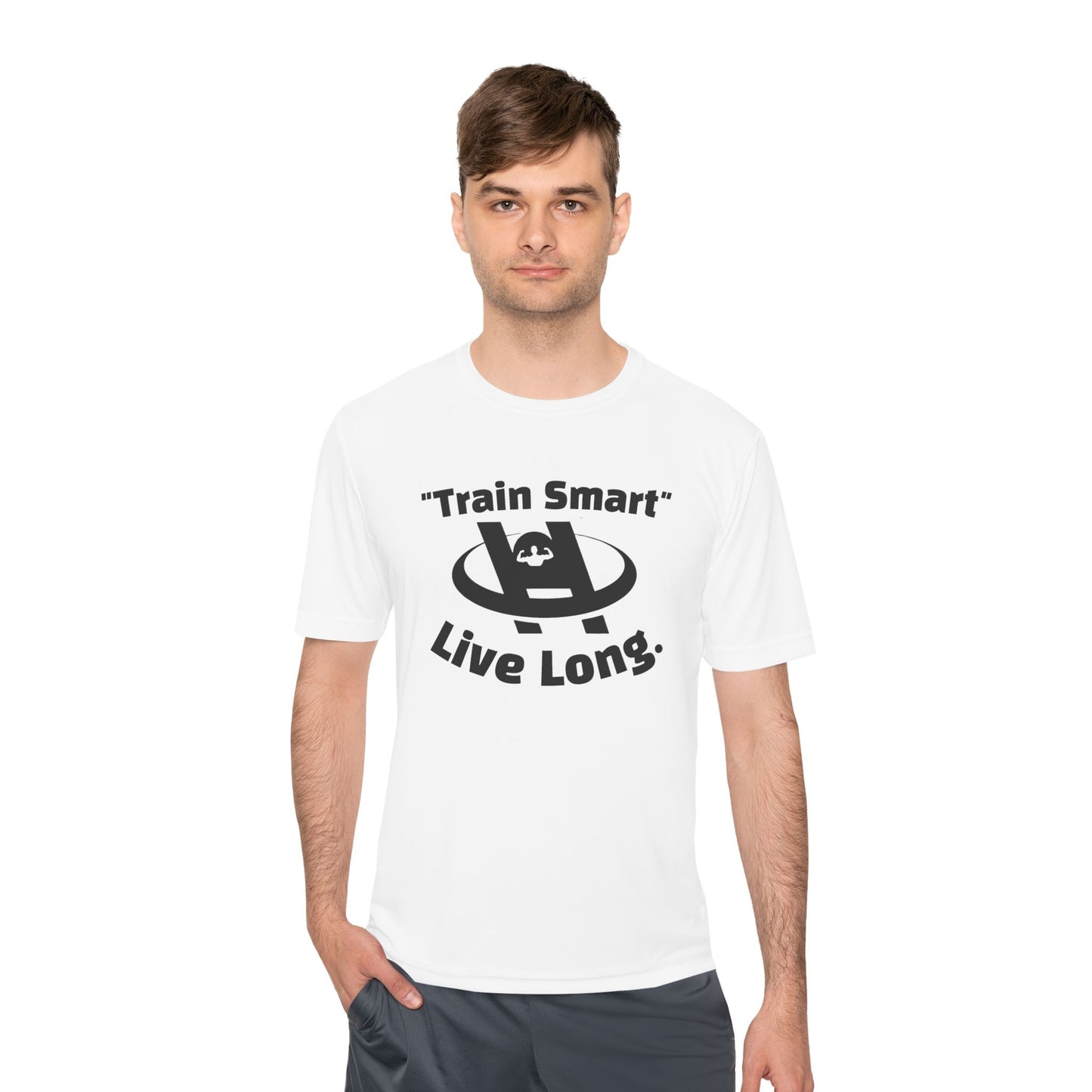 Unisex Fitness Tee - Train Smart Live Long, Workout Shirt, Gym Top, Motivational Apparel, Health and Fitness Wear