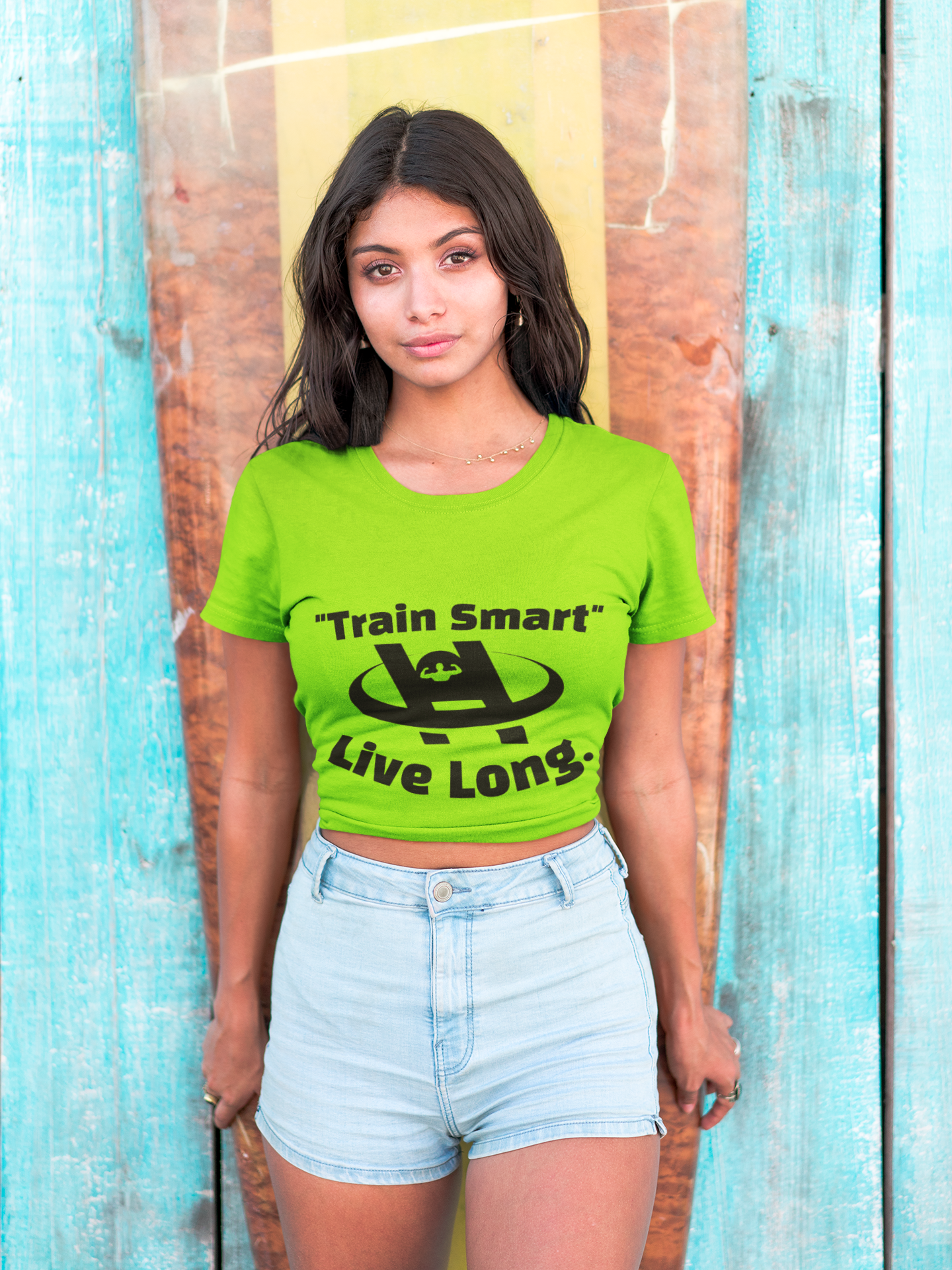 Unisex Fitness Tee - Train Smart Live Long, Workout Shirt, Gym Top, Motivational Apparel, Health and Fitness Wear