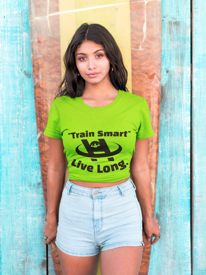 Unisex Fitness Tee - Train Smart Live Long, Workout Shirt, Gym Top, Motivational Apparel, Health and Fitness Wear