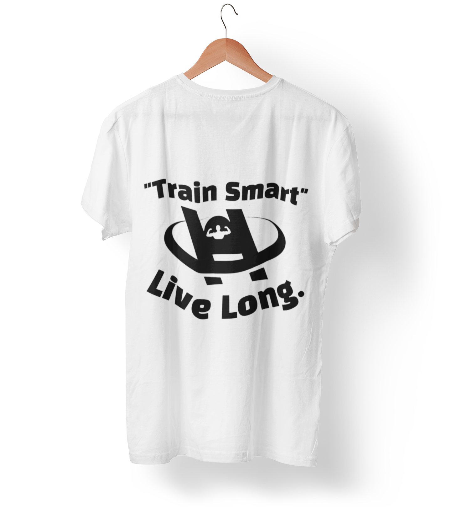Unisex Fitness Tee - Train Smart Live Long, Workout Shirt, Gym Top, Motivational Apparel, Health and Fitness Wear