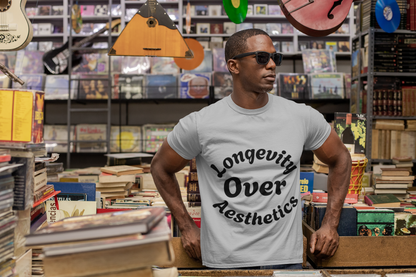 Unisex Moisture Wicking Tee, Longevity over aesthetics Shirt, Workout Apparel, Gym Gear, Sportswear for Active Lifestyle