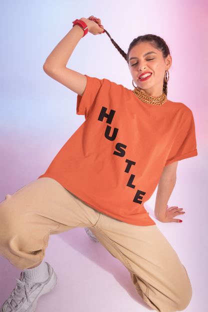 Hustle Unisex Moisture Wicking Tee, Workout Shirt, Athletic Wear, Gift for Fitness Enthusiasts, Motivational Tee, Casual Activewear