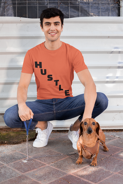 Hustle Unisex Moisture Wicking Tee, Workout Shirt, Athletic Wear, Gift for Fitness Enthusiasts, Motivational Tee, Casual Activewear