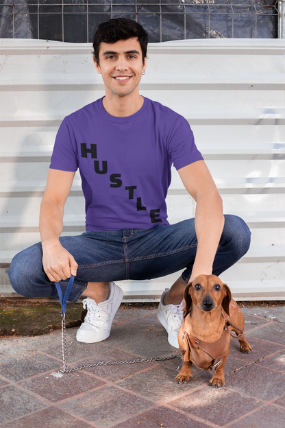 Hustle Unisex Moisture Wicking Tee, Workout Shirt, Athletic Wear, Gift for Fitness Enthusiasts, Motivational Tee, Casual Activewear