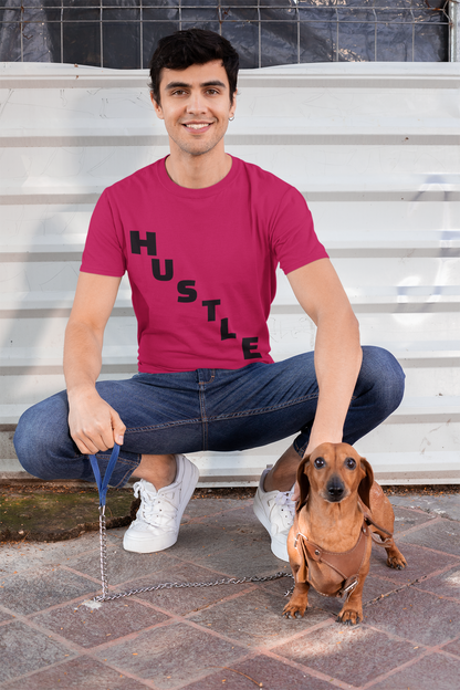 Hustle Unisex Moisture Wicking Tee, Workout Shirt, Athletic Wear, Gift for Fitness Enthusiasts, Motivational Tee, Casual Activewear