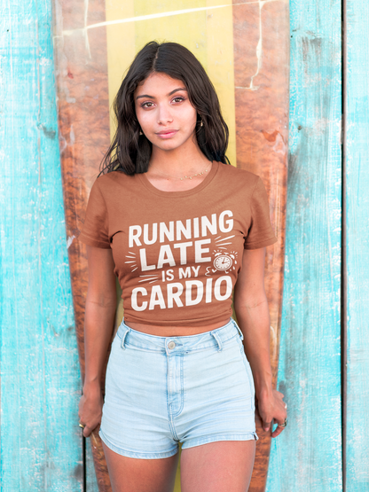 Moisture Wicking Running Late Tee - Fun Workout Shirt for Fitness Lovers, Gym Wear, Athlete Gift, Casual Sports Apparel, Perfect for [...]