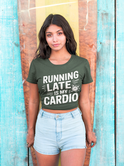 Moisture Wicking Running Late Tee - Fun Workout Shirt for Fitness Lovers, Gym Wear, Athlete Gift, Casual Sports Apparel, Perfect for [...]