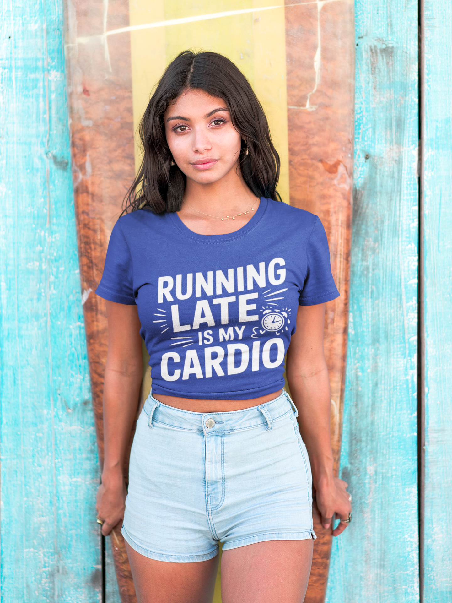 Moisture Wicking Running Late Tee - Fun Workout Shirt for Fitness Lovers, Gym Wear, Athlete Gift, Casual Sports Apparel, Perfect for [...]