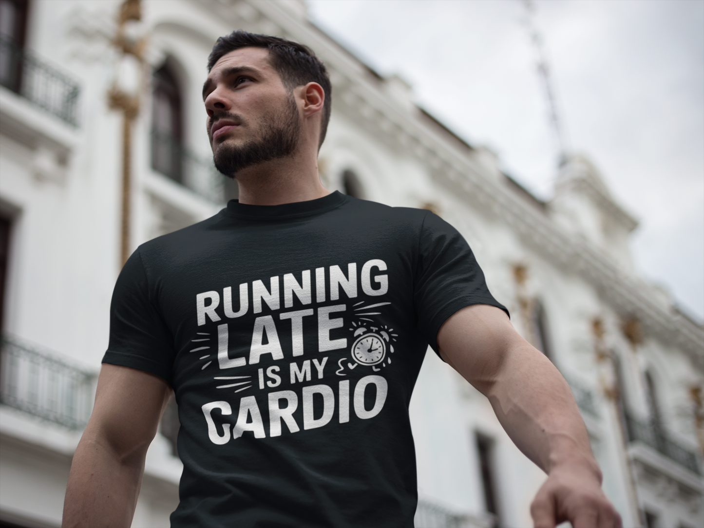 Moisture Wicking Running Late Tee - Fun Workout Shirt for Fitness Lovers, Gym Wear, Athlete Gift, Casual Sports Apparel, Perfect for [...]