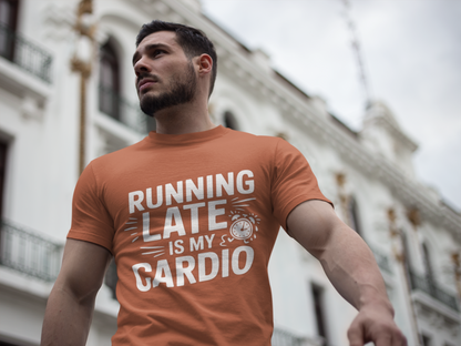 Moisture Wicking Running Late Tee - Fun Workout Shirt for Fitness Lovers, Gym Wear, Athlete Gift, Casual Sports Apparel, Perfect for [...]