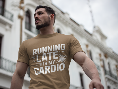 Moisture Wicking Running Late Tee - Fun Workout Shirt for Fitness Lovers, Gym Wear, Athlete Gift, Casual Sports Apparel, Perfect for [...]
