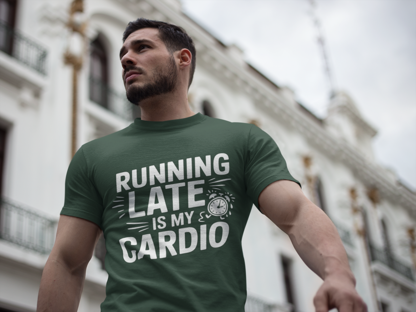 Moisture Wicking Running Late Tee - Fun Workout Shirt for Fitness Lovers, Gym Wear, Athlete Gift, Casual Sports Apparel, Perfect for [...]