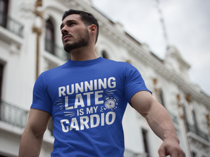 Moisture Wicking Running Late Tee - Fun Workout Shirt for Fitness Lovers, Gym Wear, Athlete Gift, Casual Sports Apparel, Perfect for [...]