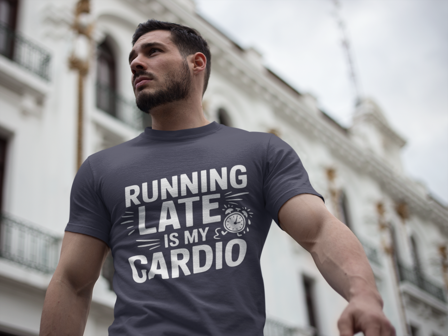 Moisture Wicking Running Late Tee - Fun Workout Shirt for Fitness Lovers, Gym Wear, Athlete Gift, Casual Sports Apparel, Perfect for [...]