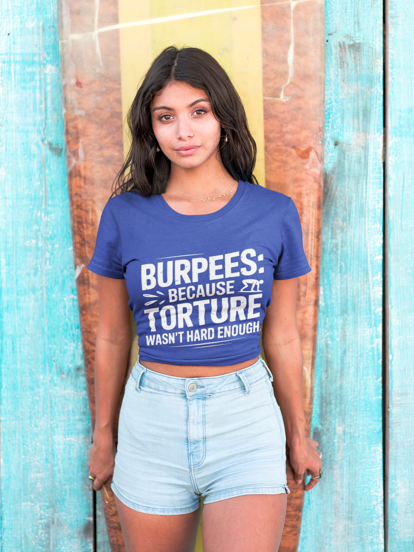 Burpees Humor Shirt Funny Workout Tee - Moisture Wicking, , Gym T-Shirt, Fitness Gift, Activewear for Trainers