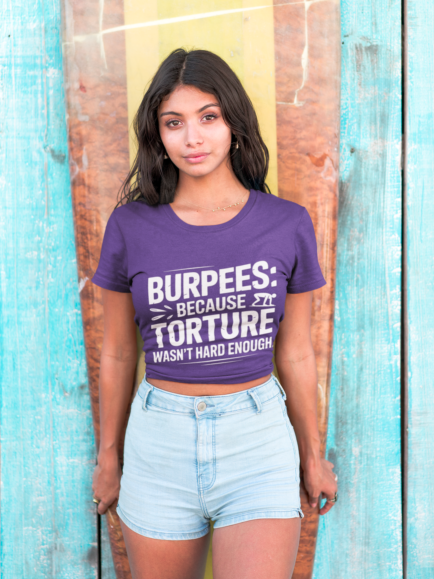 Burpees Humor Shirt Funny Workout Tee - Moisture Wicking, , Gym T-Shirt, Fitness Gift, Activewear for Trainers